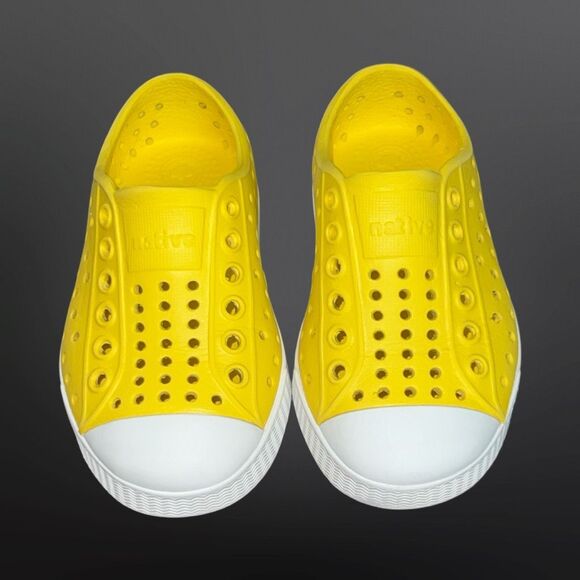 Native Shoes Jefferson Toddler Slip-On Canary Yellow Sneakers Size C 6 - Picture 2 of 7
